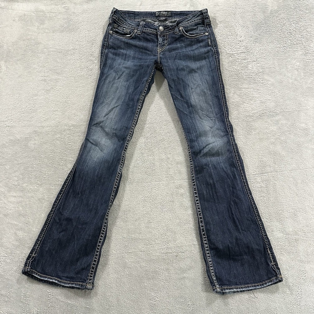 Silver Jeans Women 28 x 33 Twisted Bootcut Blue Denim Y2K Western Vtg